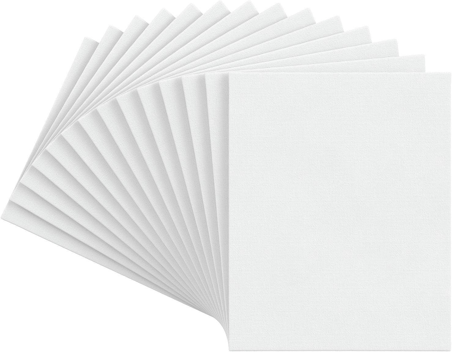 ARTEZA Canvas Boards for Painting 8x10, Set of 14, Primed White Canvas Panels for Acrylic, Oil, Other Wet or Dry Art Media, for Artists, Hobby Painters, Kids: Home & Kitchen