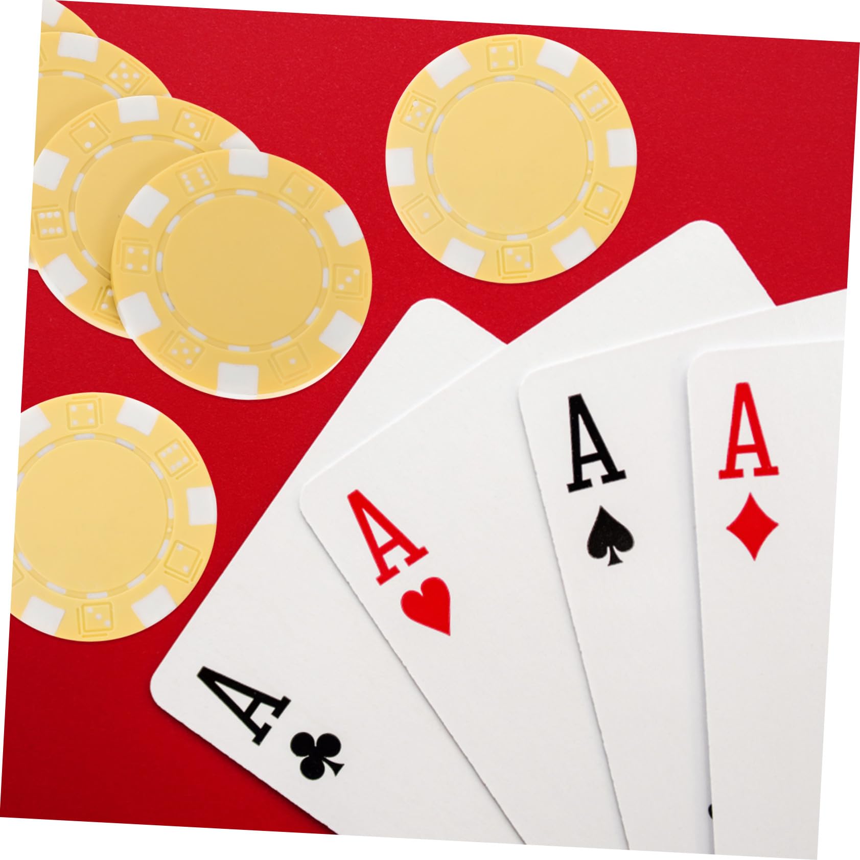 50 Weiße Zählchips aus Kunststoff Rund zum Addieren und Subtrahieren für Mathelernen und Poker
