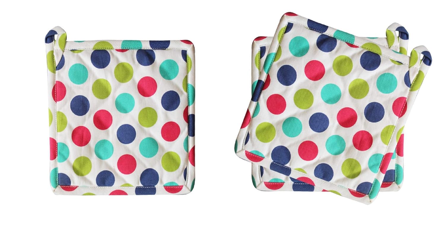 AIRWILL, 100 Cotton Kitchen Pot Holders (Pack of 3) Amazon.in Home