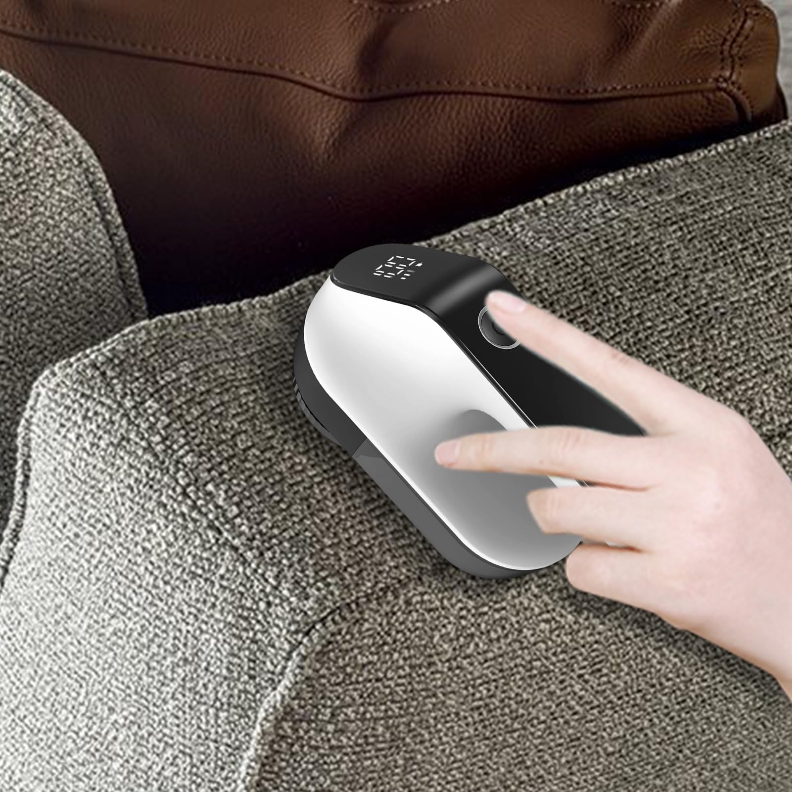 Afeitadora eléctrica de pelusas, recortadora de bolas de pelo recargable de alta potencia, para limpieza de bolitas para sudaderas, mantas, sofás, suéteres (B)