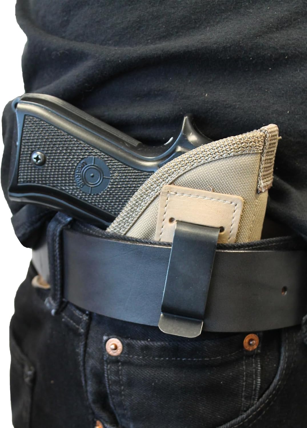 Barsony New Desert Sand Inside The Waistband Holster for Full Size 9mm 40 45
