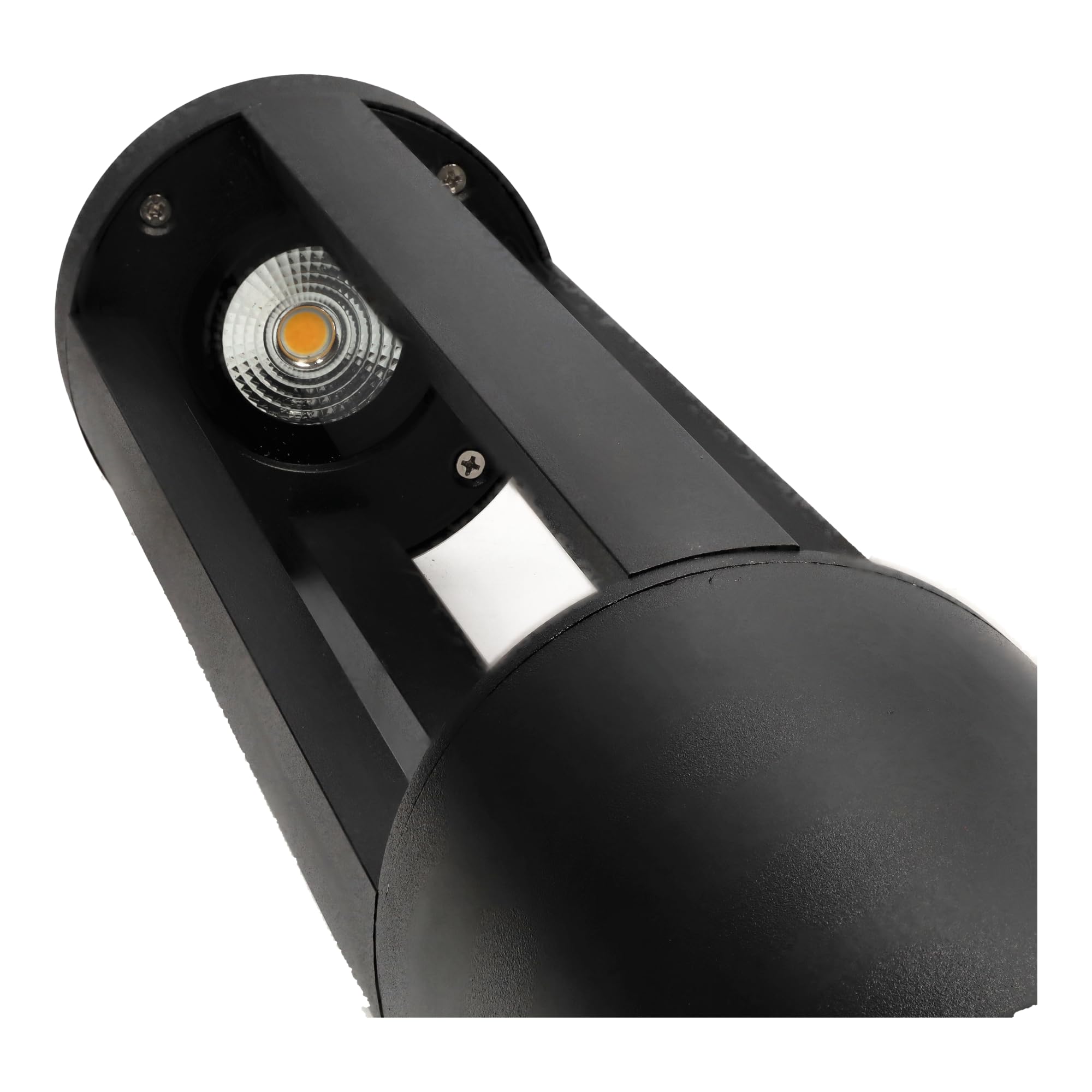 Jandei - Baliza LED Exterior 60cm Aluminio Negro, Lámpara Jardín IP65 Resistente al Agua, Luz Cálida 3000K, 11W, 240V, Baliza Redonda de Superficie para Caminos, Terrazas y Patios