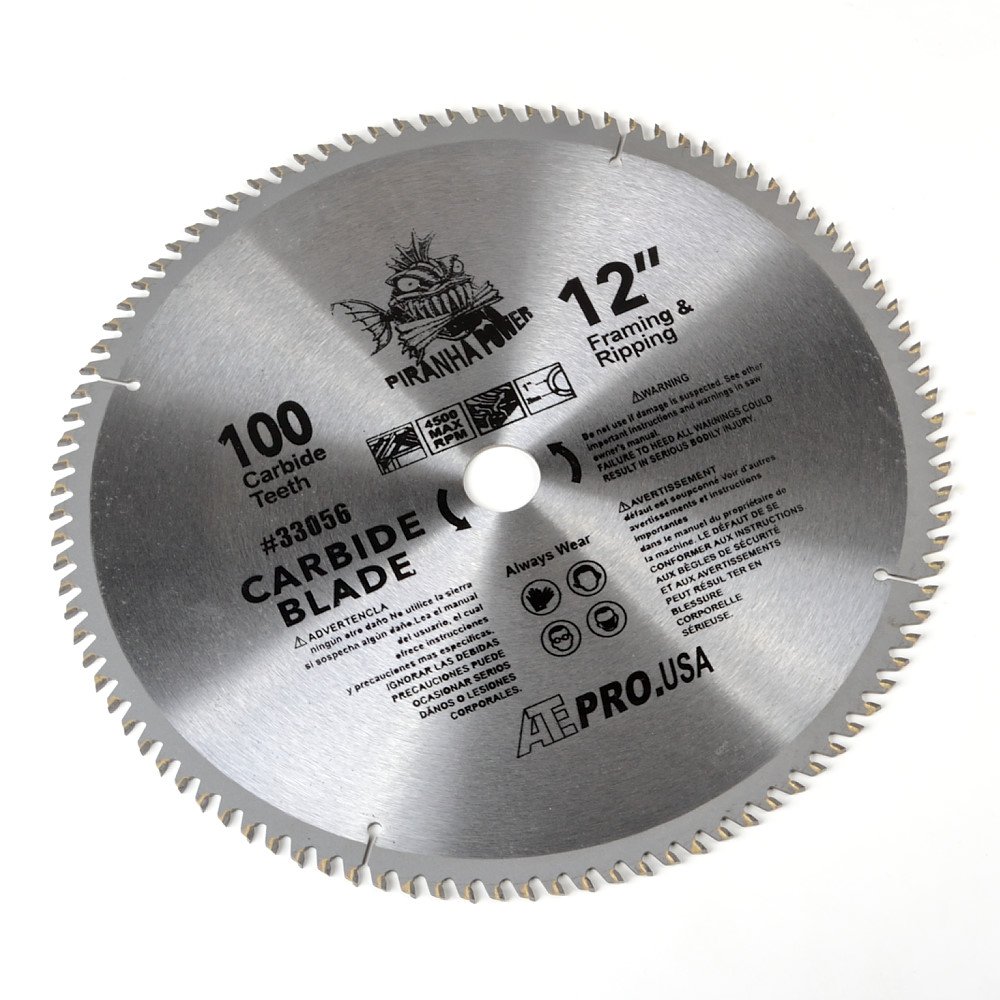 ATE Pro. USA 33056 Carbide Saw Blade, 12", 100-Teeth