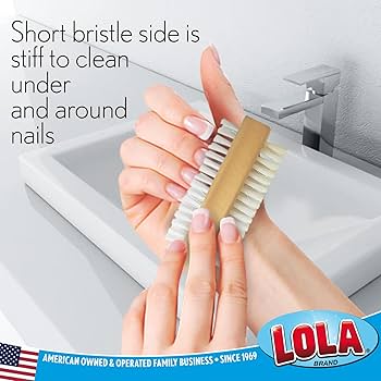 Amazon.com: LOLA Classic Hand & Nail Wood Brush, Heavy Duty 2