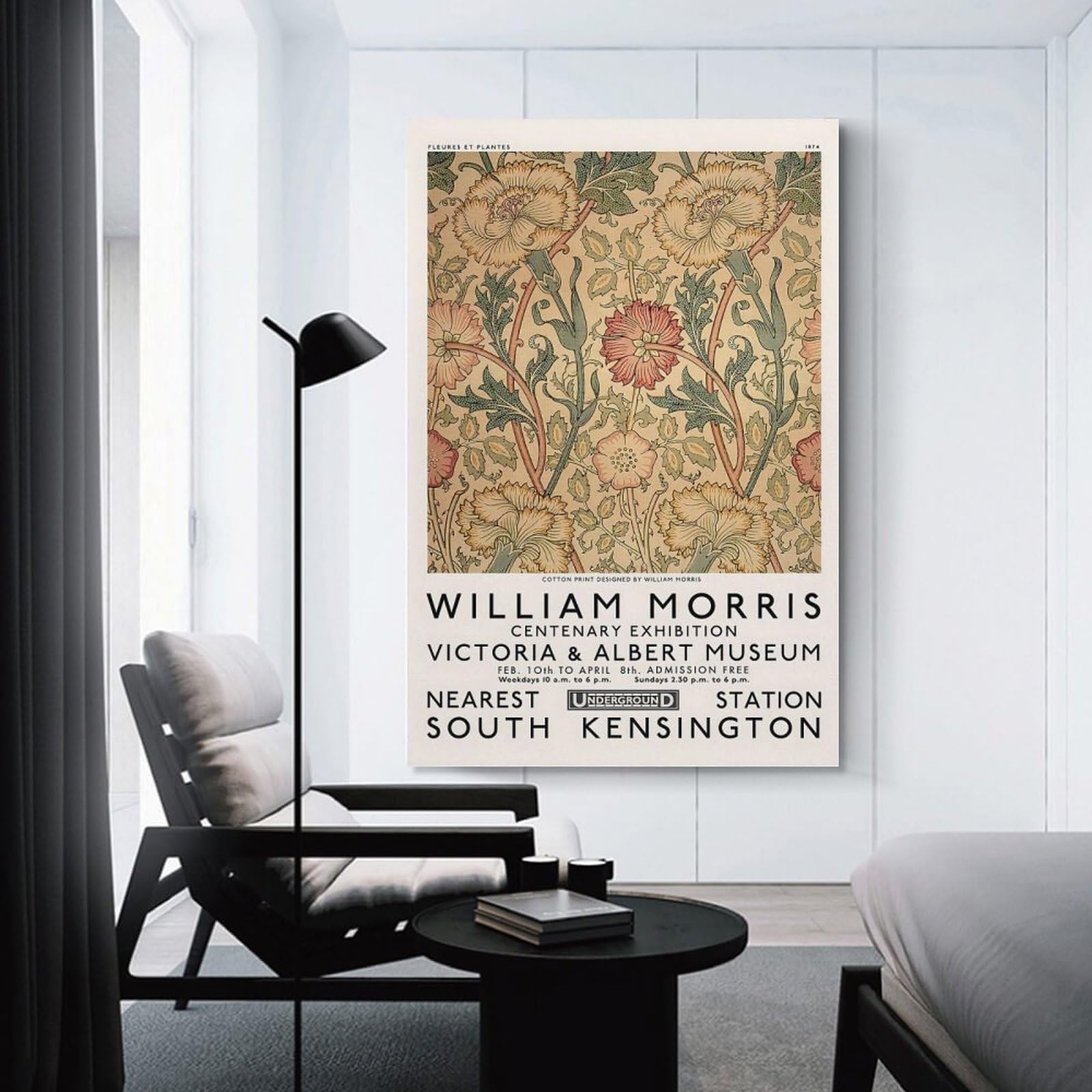 Junmoney Home Decor Wall Art WILLIAM MORRIS, 08x12inch(20x30cm), for New Homes, Bedrooms Or Workspaces, Decorative Present for New Homes