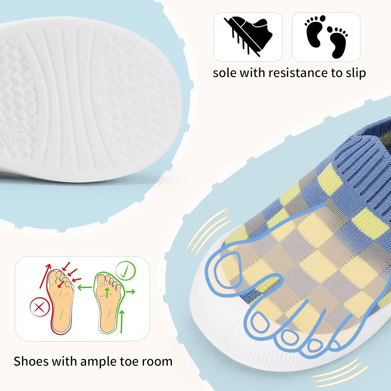 Baby Shoes Boys Girls Toddler Shoes Mesh Breathable Infant Walking Sneakers with Non-Slip Soles 6-36 Months - Image 6