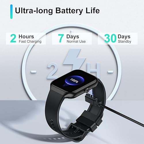 Miniatura 6 de Reloj inteligente para hombres y mujeres, responderhacer llamadas, reloj de fitness HD de 1.96 pulgadas con monitor de frecuencia cardíaca, monitor