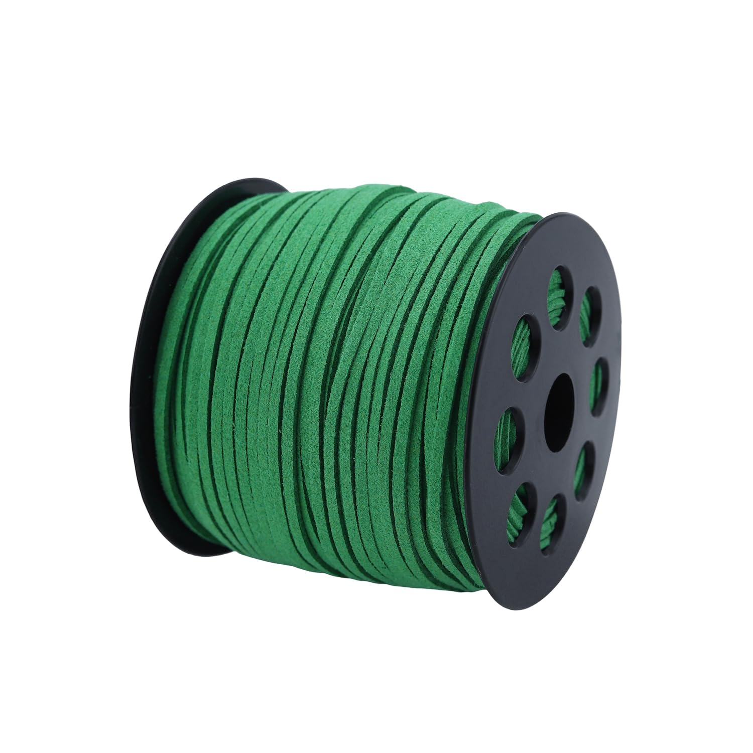 ZhXu Shuo 2.65mm x100 Yards Flat Suede Cord, Leather String with Roll Spool, Faux Leather Cord for Jewelry Making, Necklaces, Bracelets, Dream