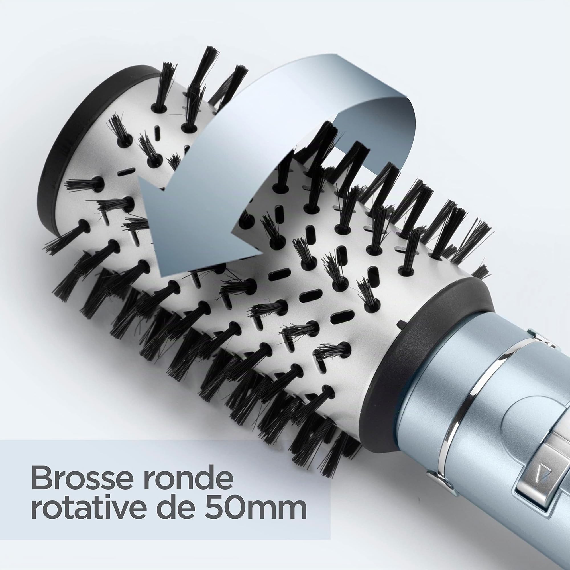 BaByliss - AS773E - Brosse soufflante rotative Hydro-Fusion - Brushing digne d'un coiffeur - fonction ionique pour des cheveux hydratés & protégés - résultat brillant & soyeux, longue tenue