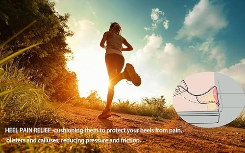 Miniatura 5 de Insertos de cojín en la parte posterior del talón, 8 almohadillas de agarre para botas, zapatos sueltos demasiado grandes, almohadilla de zapatos