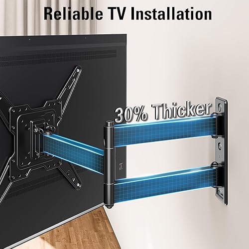 Miniatura 3 de Mounting Dream Soporte de pared para TV de brazo largo para la mayoría de televisores de 26 a 65 pulgadas, soporte de TV de extensión de 30 pulgadas