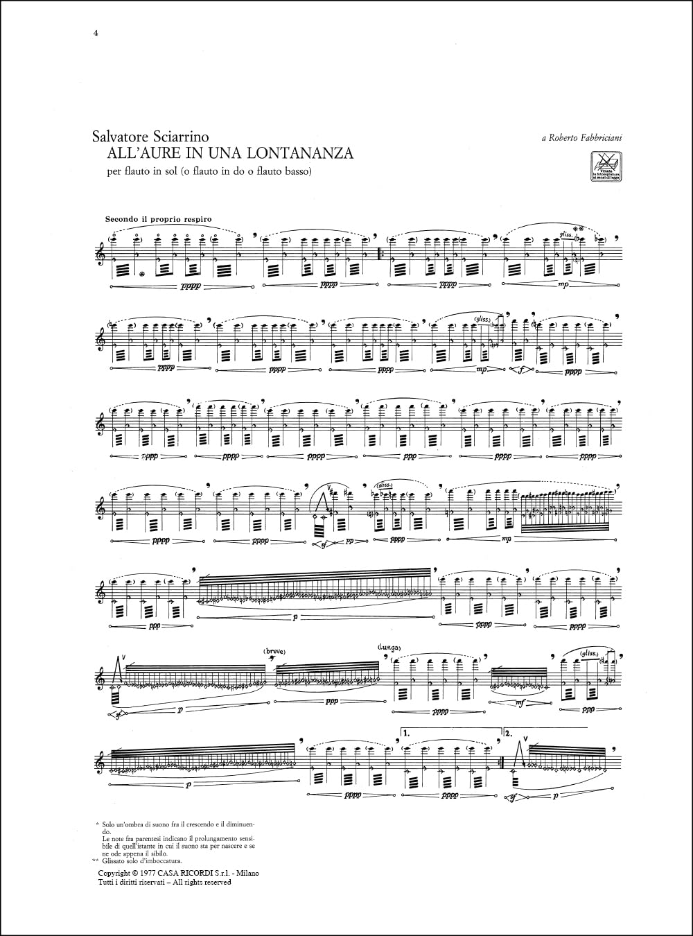 L'OPERA PER FLAUTO 1