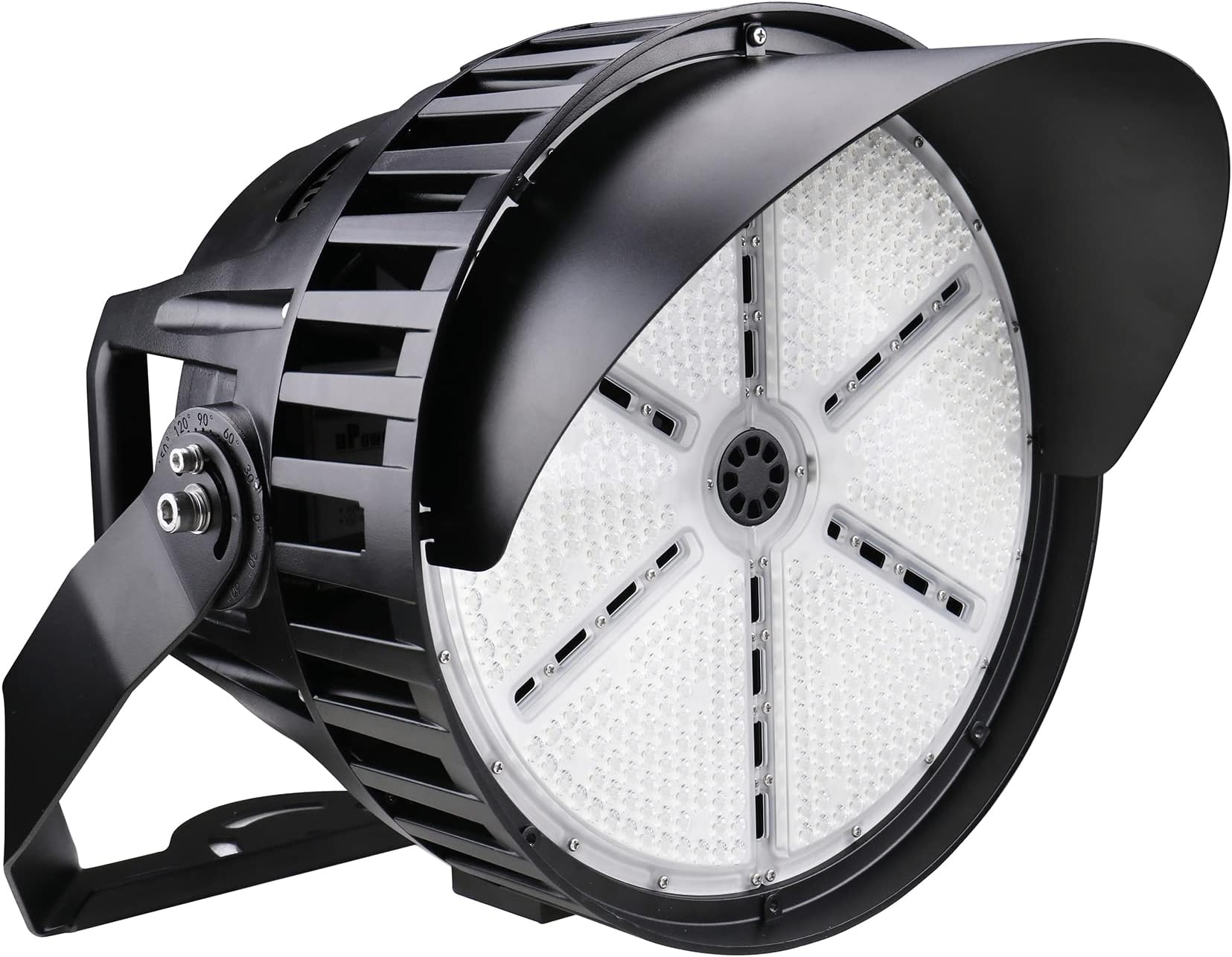 dephen 277-480Vac Led Stadium Light 500W - 70000Lumens 5000K Commercial Sportlight, 30 Degree Arena Lamp, 0-10V Dimmable IP65 Outdoor Flood Lighting,10KV Surge,Bracket Mount,UL-Listed