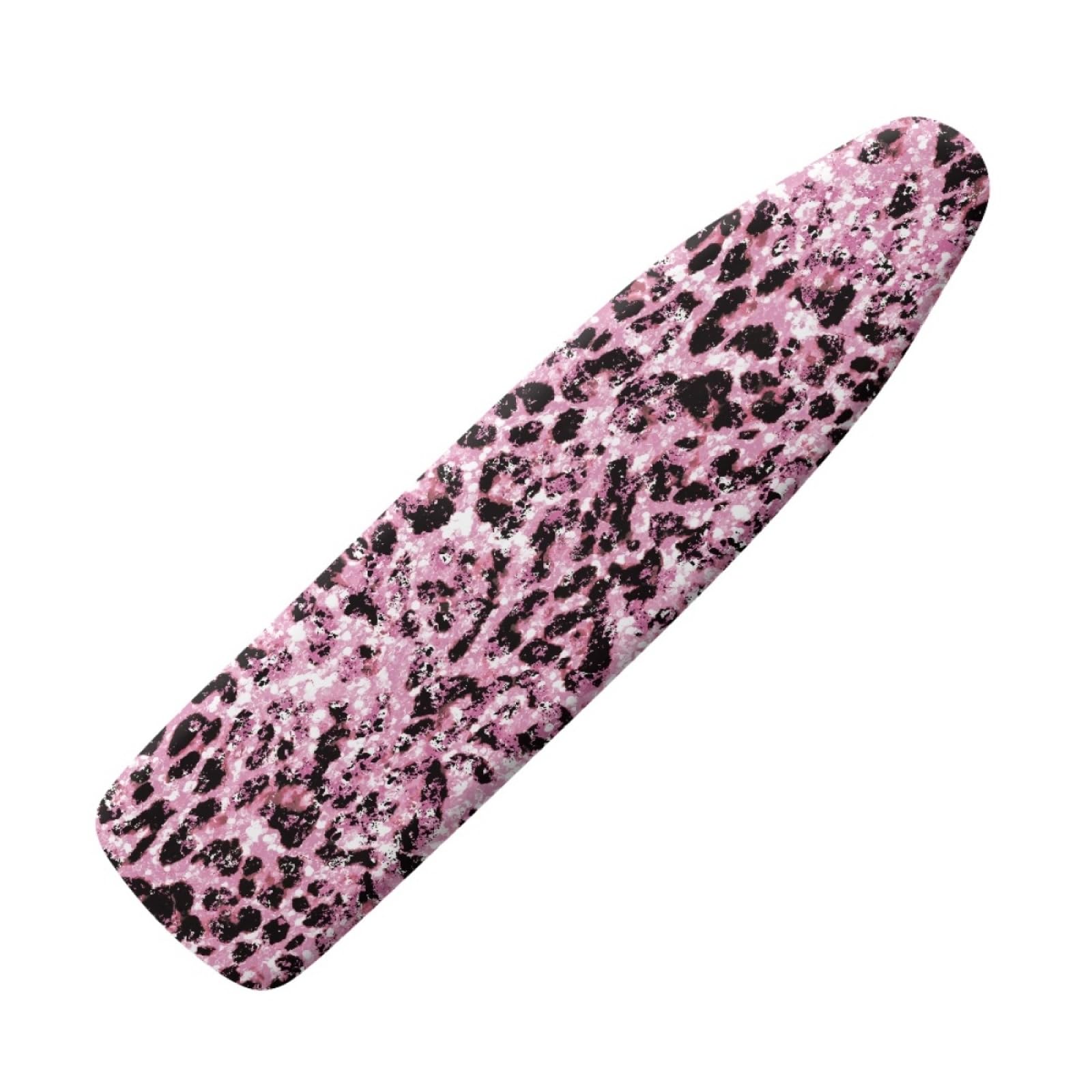 Dwetcxo Pink Black Graffiti Ironing Board Covers 110 X 35Cm Iron Board Covers And Pad Thick Resist Scorching And Staining Thick Easy Fit Iron Cover Adjustable Elastic Rope Ironing Boards Cover 110X35cm