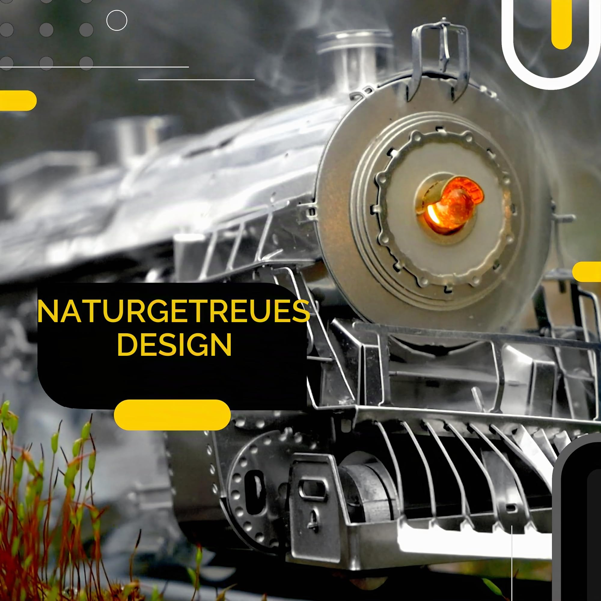 METAL-TIME Polar Steel Model, Zug-Metallmodellbausatz, 3D-Metallmodellbausätze zum Bauen für Erwachsene, Polar Steel Magic Express, 239 Teile.