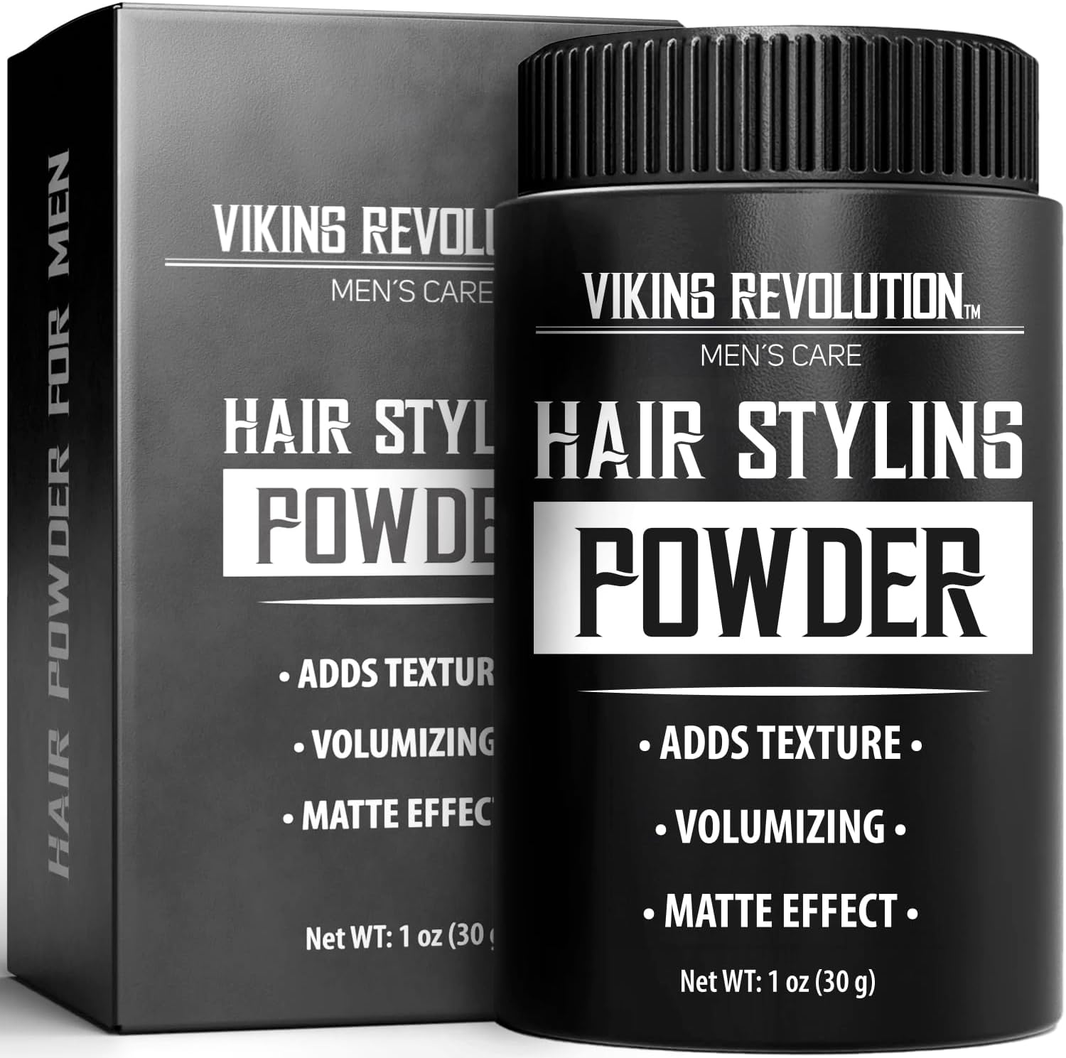 – Viking Revolution Hair Styling Powder for Men - Hair Powder for Men Easy to Apply - Texturizing, Mattifying and Volumizing - Residue Free (1 Oz - 1 Pack)