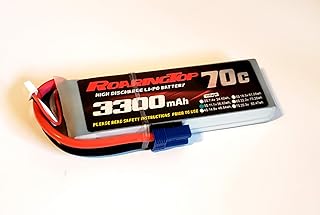 RoaringTop LiPo Battery Pack 70C 3300mAh 3S 11.1V with EC5 Plug for RC Car Boat Truck Heli Airplane