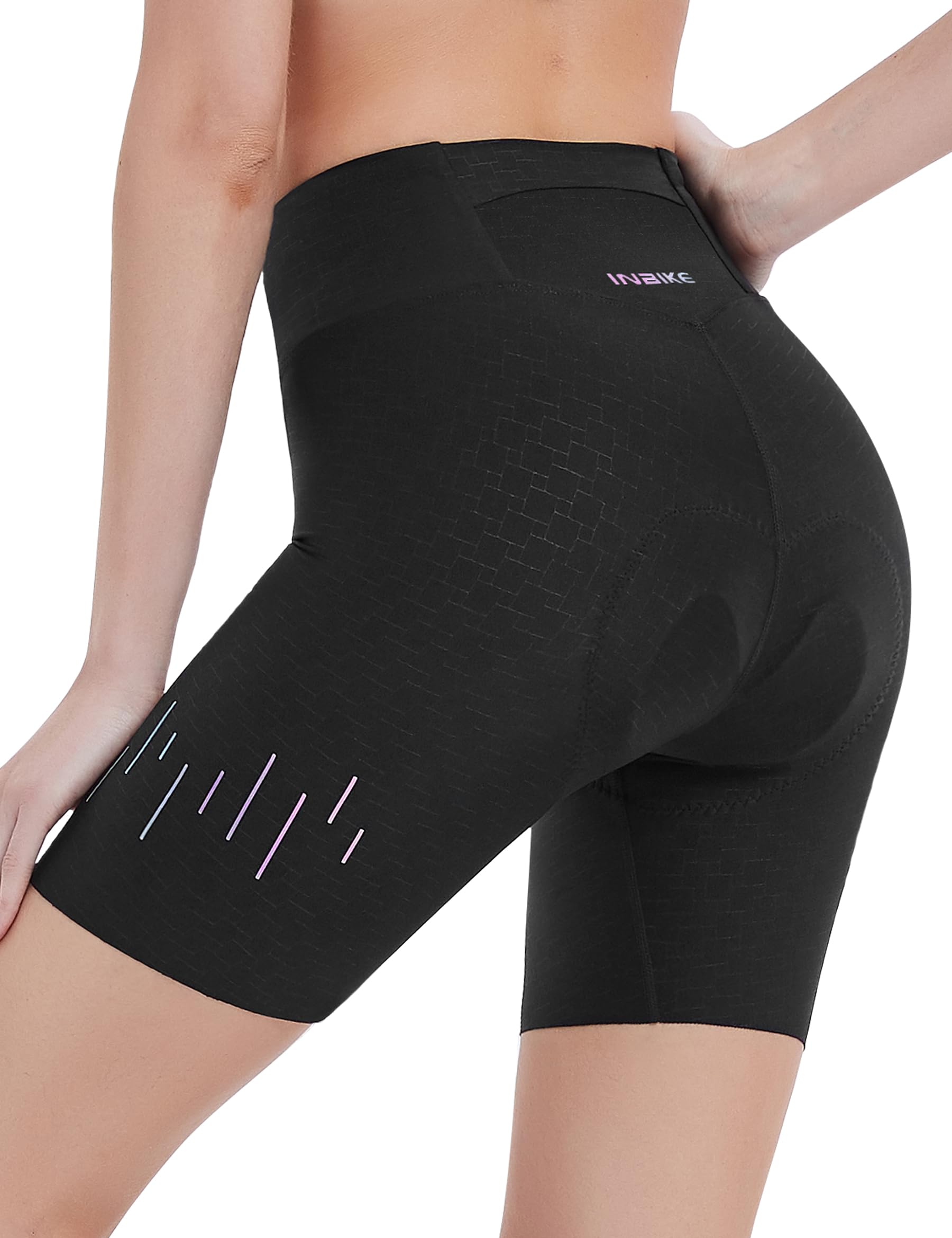 INBIKE Fahrradhose Rennradhose Radhose mit 3D Sitzpolsteru eine Tasche atmungsaktiv hochelastisch Damen