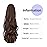 ponytail extension,16 claw clip hair extensions ponytail short curly hair ponytail Extension Natural Looking Synthetic Hairpiece for Women Medium Brown
