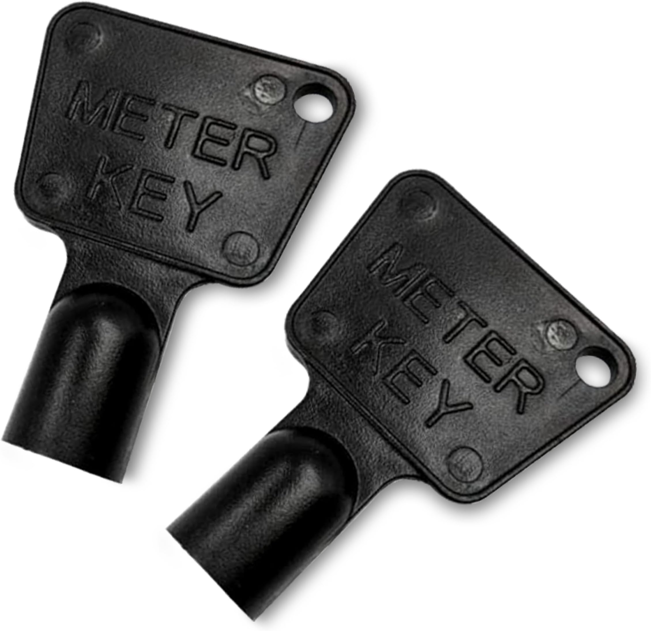 WZ Gas Meter Box Key- Triangular Utility Gas Electric Meter Box Keys- Made of Black Plastic