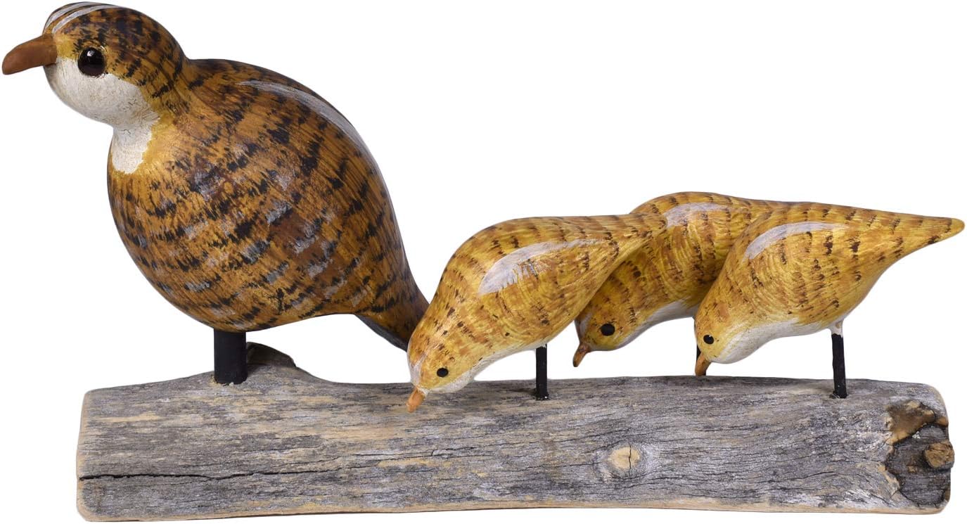The Painted Bird by Richard Bob White Quails Wooden