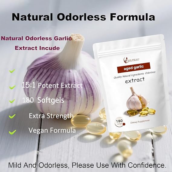 Aged Garlic Extract - Odorless - 180 Softgels | Non-GMO, Gluten-Free | Supports Immune Health (2)