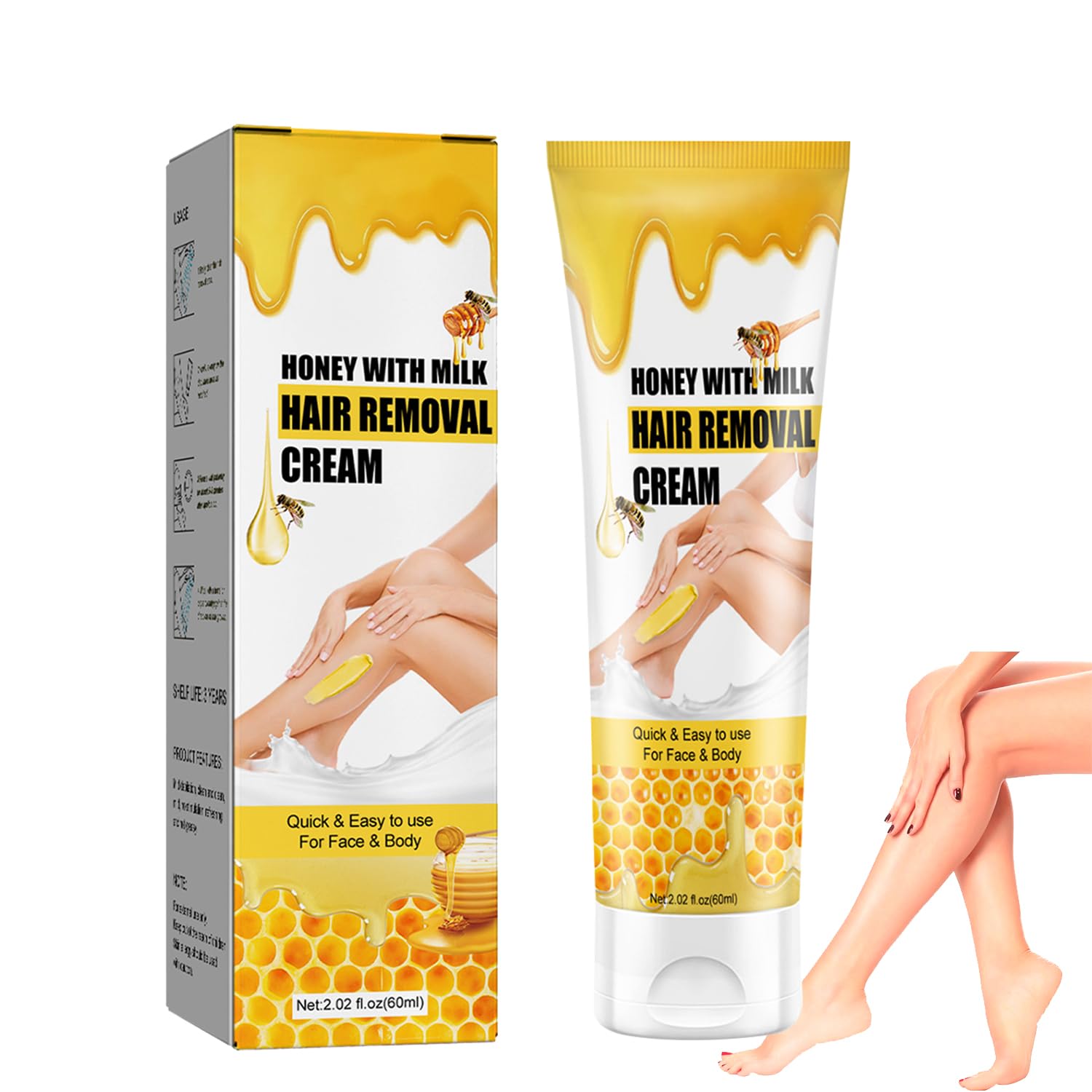 Body Hair Removal Cream for Women 2 02 fl oz Women Hair Removal Butter Painless Female Body Depilatory