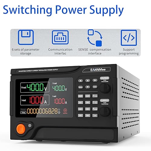 Miniatura 51 de Fuente de alimentación CC 30V 150A, 4500W de alta potencia, programable variable ajustable, conmutación regulada, fuente de alimentación de banco