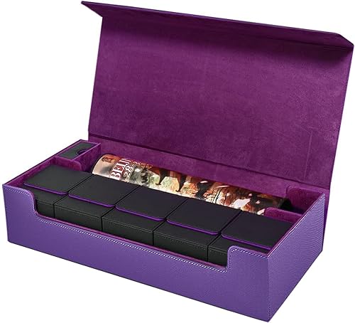 Miniatura 5 de Scimi Estuche de Almacenamiento Premium para Tarjetas Coleccionables TCG Caja de Mazo Contiene 800+ Tarjetas con Funda para MTG, YuGiOh, Uno, Sport