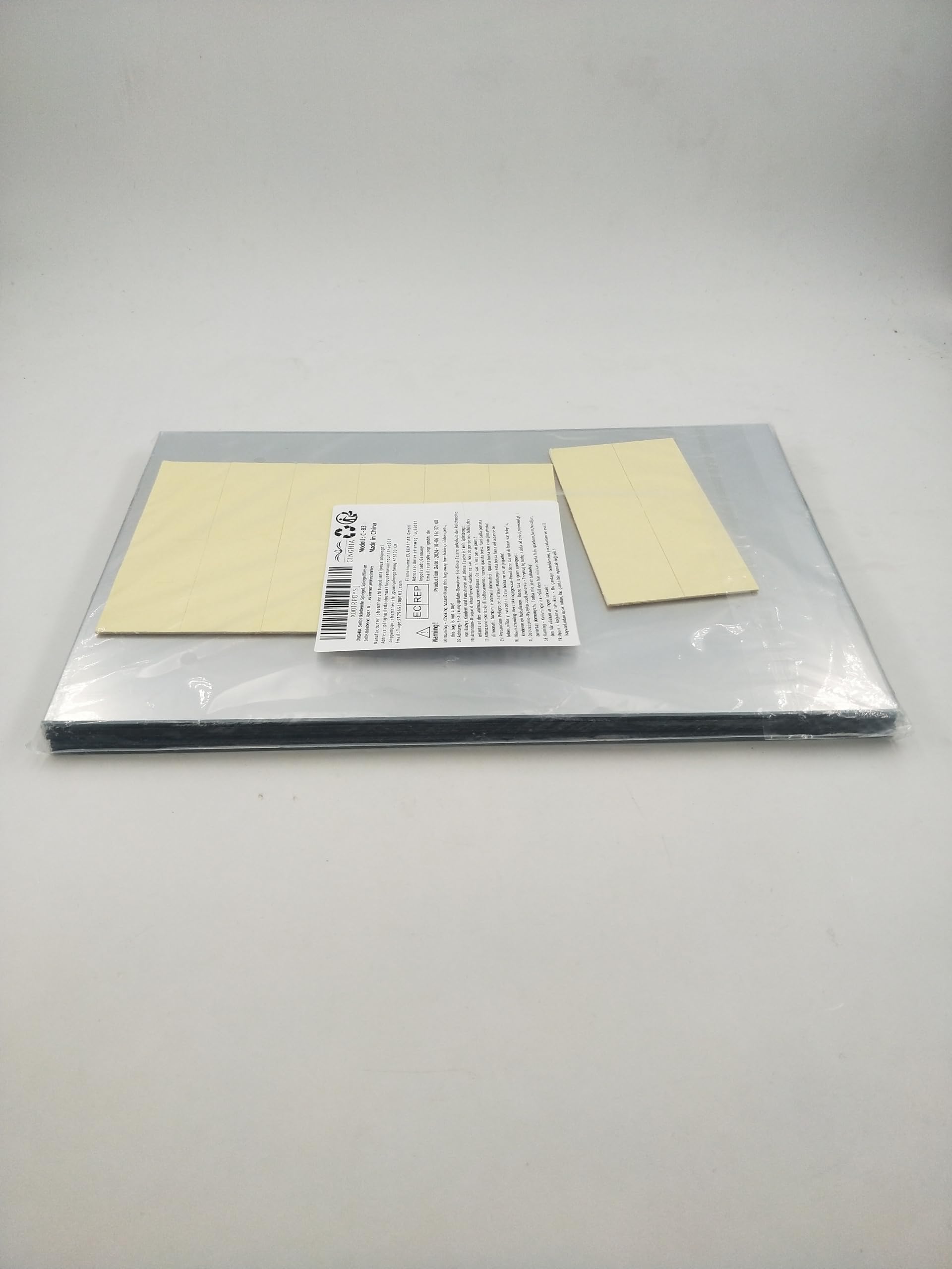 CINGHIA Specchio autoadesivo, piastrelle a specchio, autoadesive, 4 pezzi in acrilico, senza cornice, 30 x 20 cm, specchio adesivo per la parete, specchio da incollare, per bagno, soggiorno