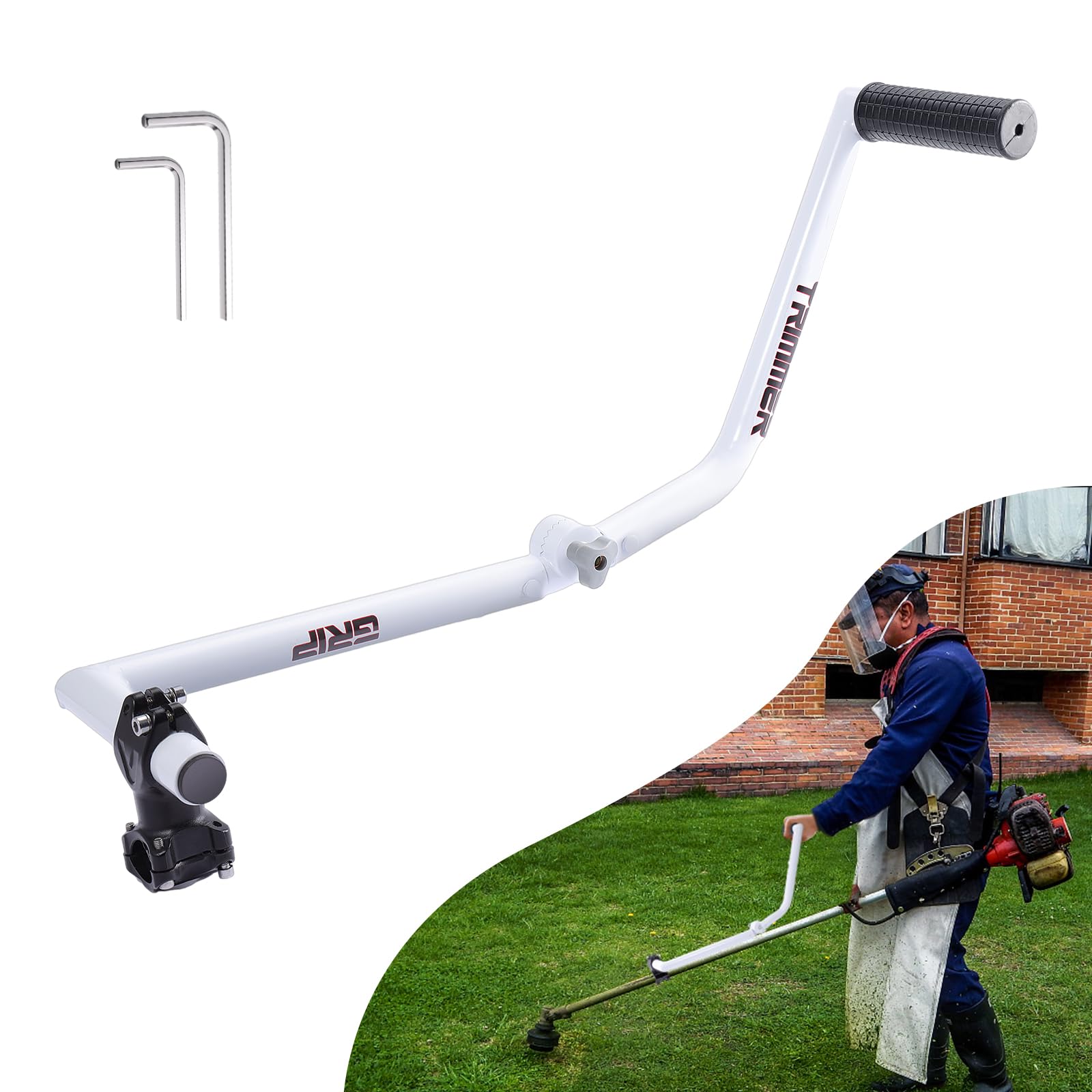 Buy String Trimmer Handle Grip, Weed Eater Handle Bar Extension with