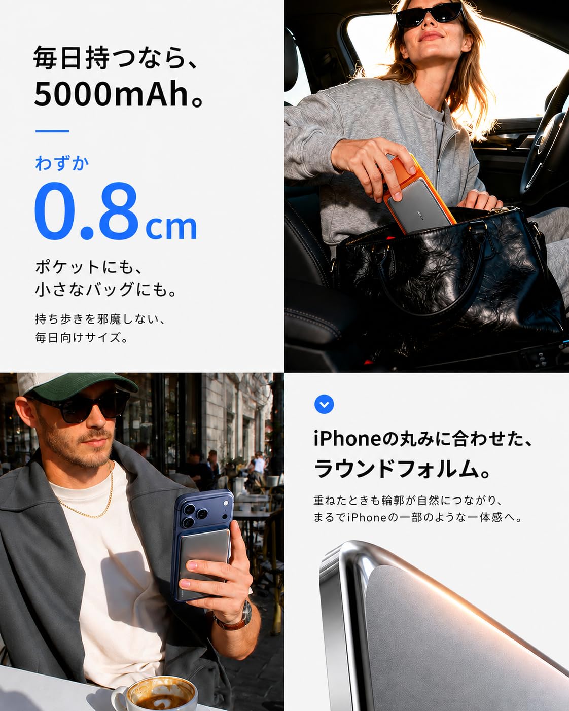 Amazon | TORRAS MiniMag Pro 半固体 モバイルバッテリー 5000mAh