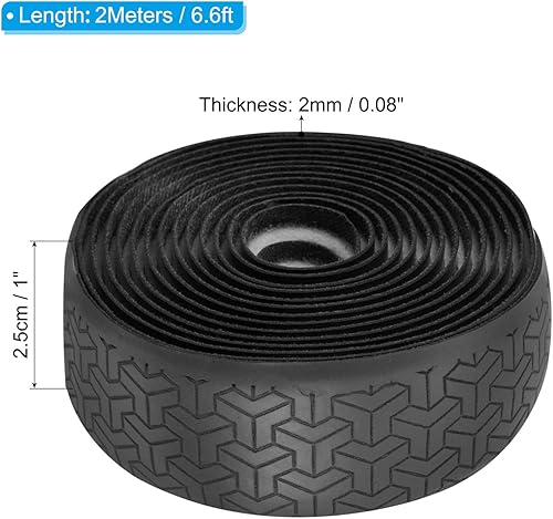 Miniatura 2 de PATIKIL Cinta de agarre para raqueta de poliuretano, antideslizante, absorbe el sudor, para caña de pescar de bádminton de tenis, bádminton