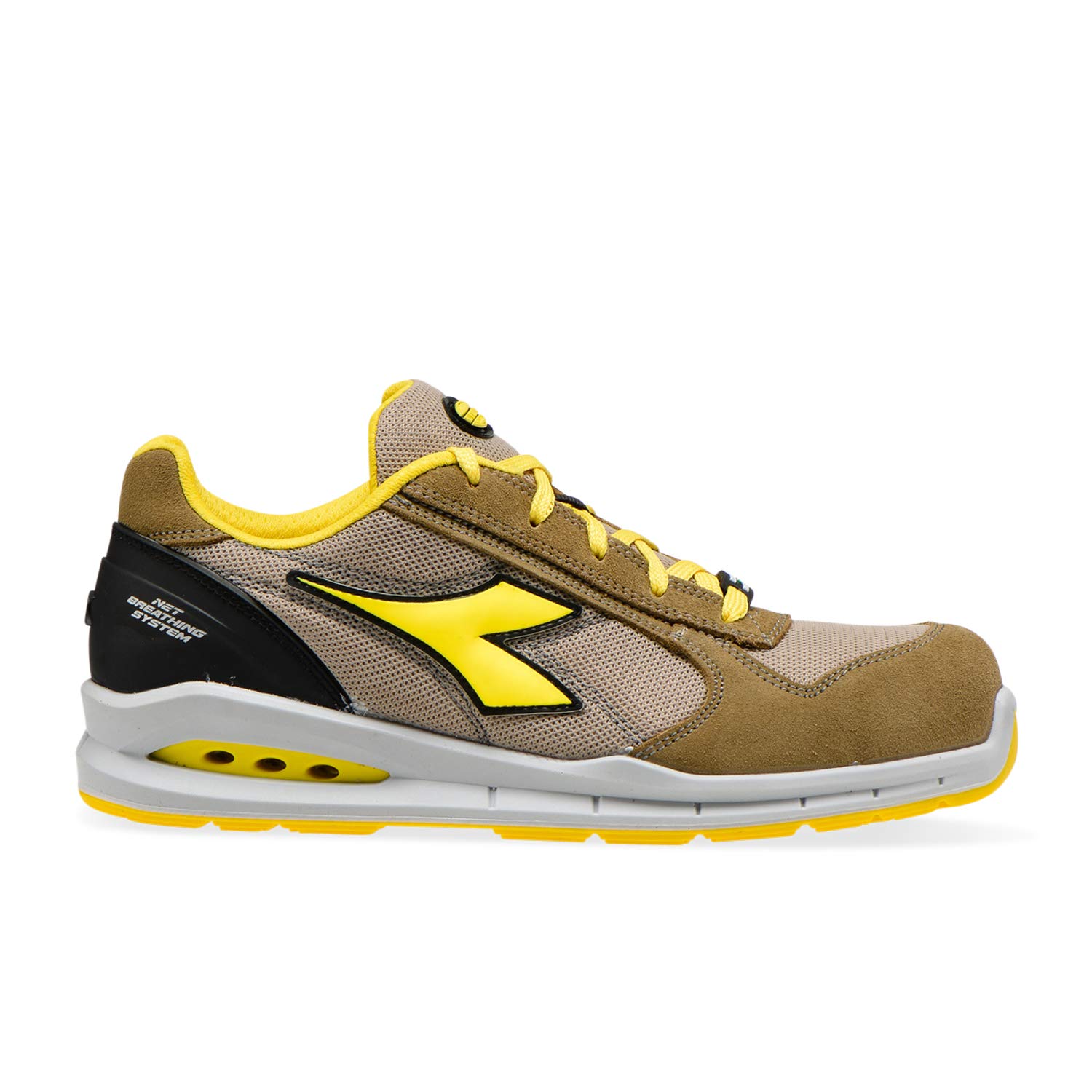 Diadora Run Net Airbox Low S1p Src, Scarpe da Ginnastica Uomo, Nero (Black Anthracite), 45 EU
