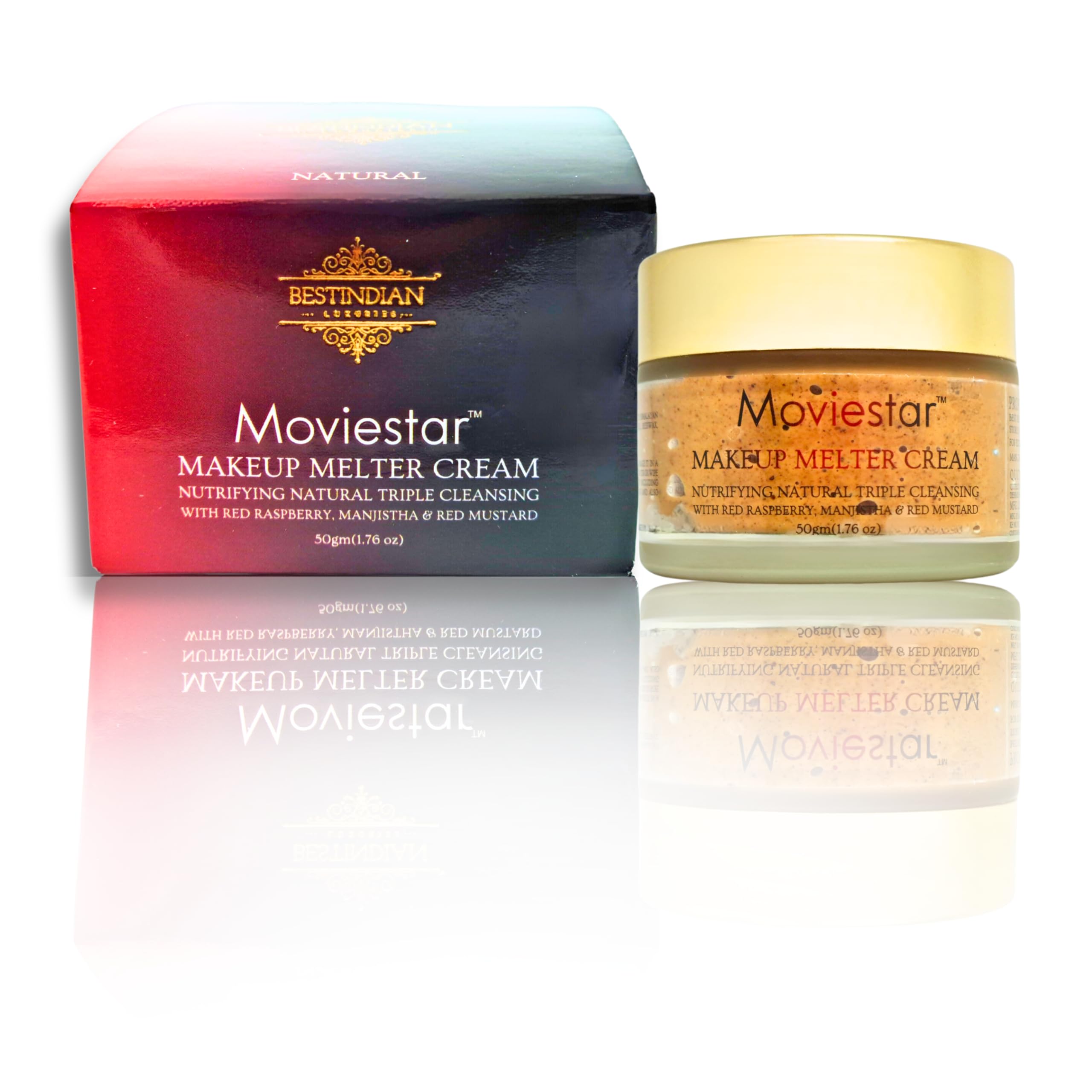 Moviestar Makeup Melter Cream | Anti-Pollution Makeup Remover | Certified Organic & Paraben-Free | Vegan | 50 gm-image-33