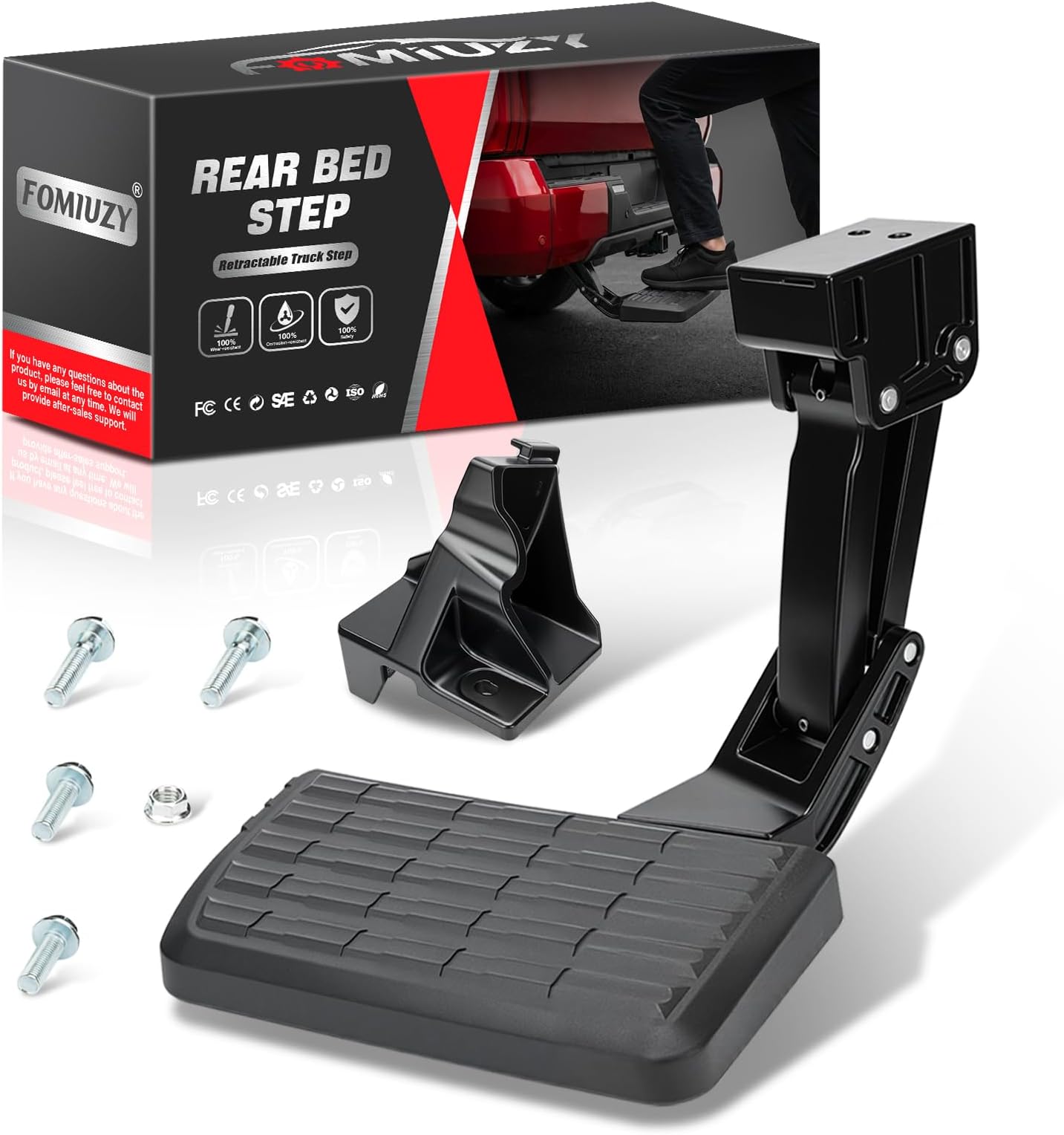 Rear Bed Step Retractable Bumper Truck Tailgate Step Fit Toyota Tundra 2022 2023 2024 2025 2026 Replaces PTS30-34000 PTS3034000