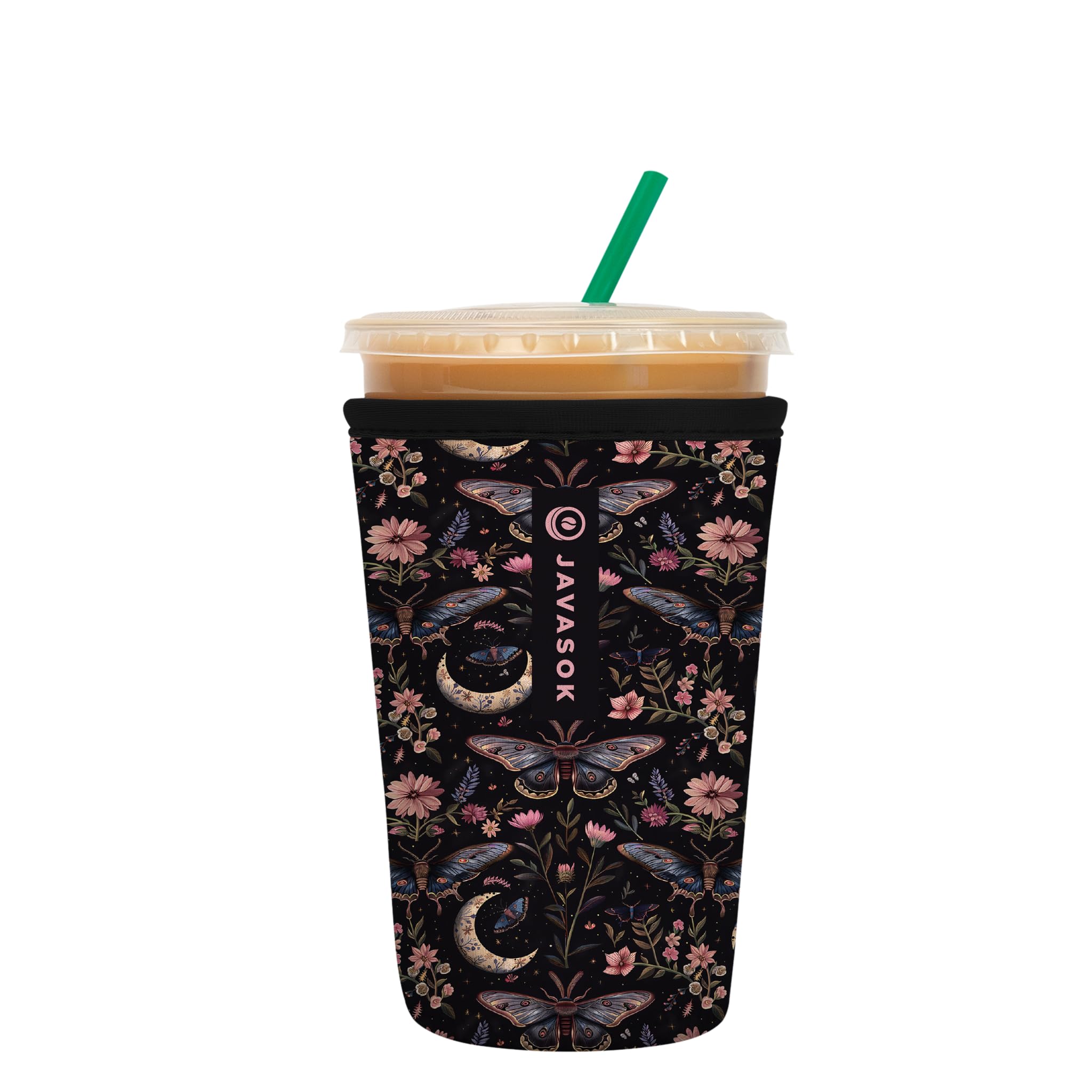 Sok It JavaSok Iced Coffee &amp; Cold Soda Insulated Neoprene Cup Sleeve (Into the Night, Medium: 22-28oz)