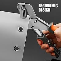Vista 2 de Kit de herramientas para ojales, alicates de mano con 600 ojales de 3/8 pulgadas, kit de ojales resistentes, kit de alicates para bricolaje
