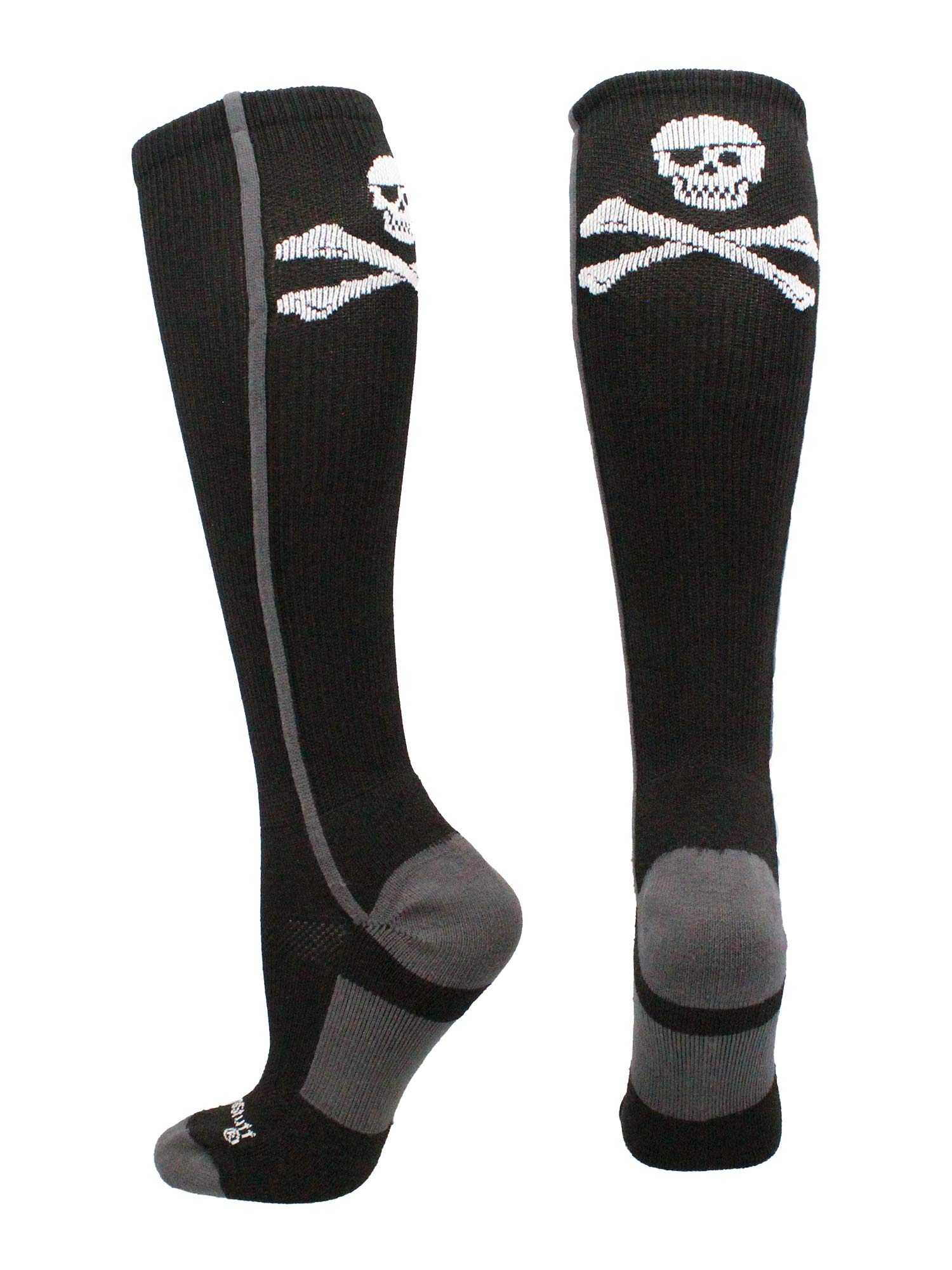 MadSportsStuff Pirate Skull and Crossbones (Jolly Roger) Over The Calf Socks