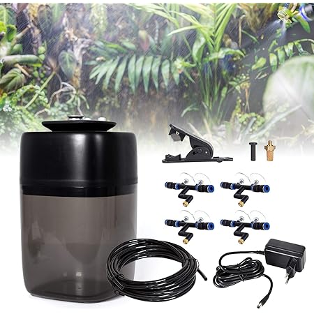 Amazon Coospider爬虫類 加湿器 超音波噴霧器 ミスト発生器 自動霧吹き ペットの両生類のカメトカゲなどに適しています 基盤19 H32cm Coospider 温度 湿度計 通販