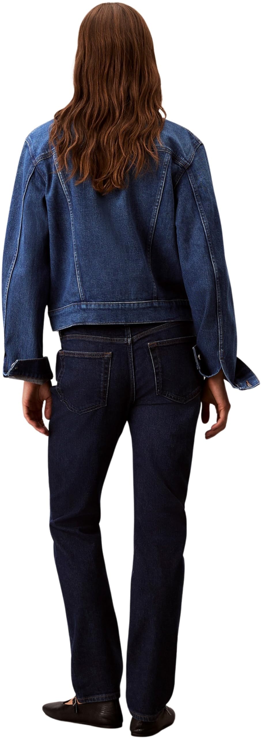 Calvin Klein Donna Jeans Slim Blue Orbit Vita Media, Blu (Blue Orbit), 27W