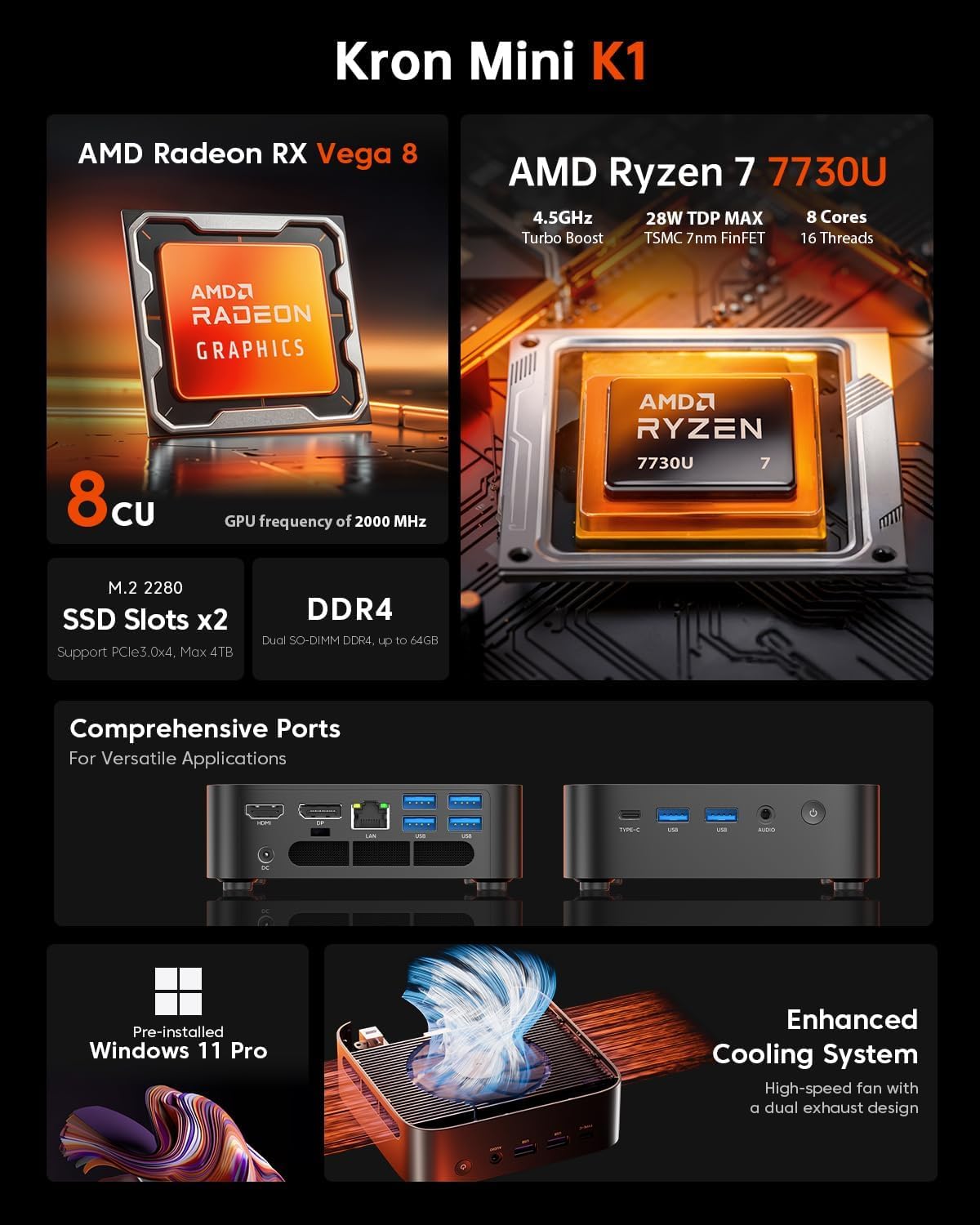 ミニPC ACEMAGIC mini PC ryzen 7730U 16G 512GB Amazon.com: ACEMAGIC Mini PC Ryzen 7 7730U(Upgraded 5825U/7430U