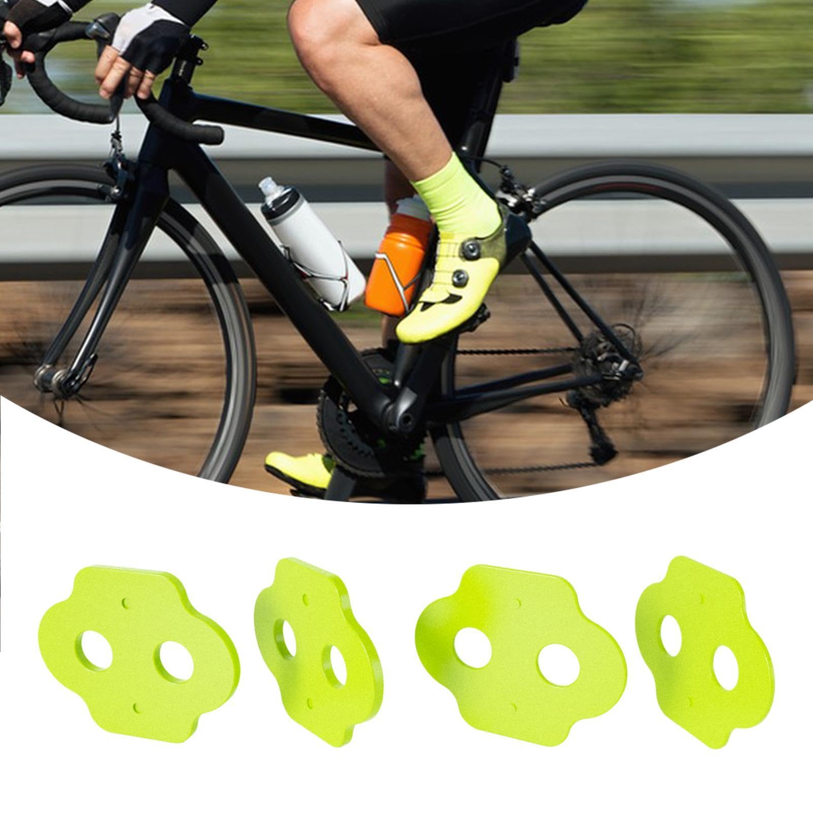 Cycling Cleats - Alignment Stack Adapter do pedałów rowerowych, 1,45 x 1,14 cala, precyzyjna korekcja położenia pedałów, regulacji wysokości i kąta drogi i grawitacji, niezbędne akcesoria montażowe