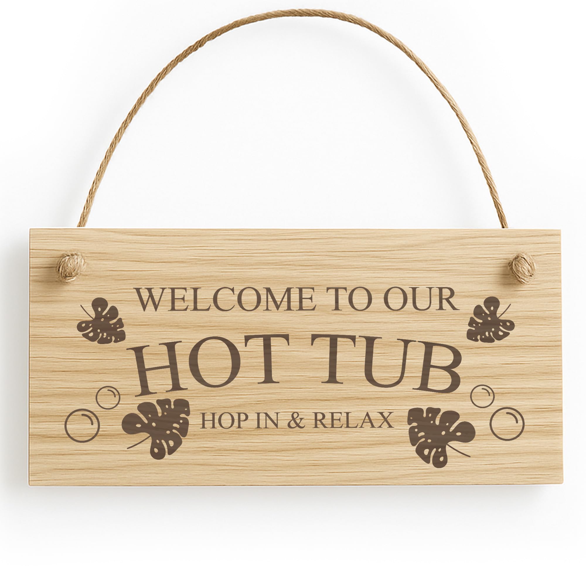 Red Ocean HOT TUB Sign Hot Tub Signs And Plaques Engraved Wood Shed Sign Summer House Plaque