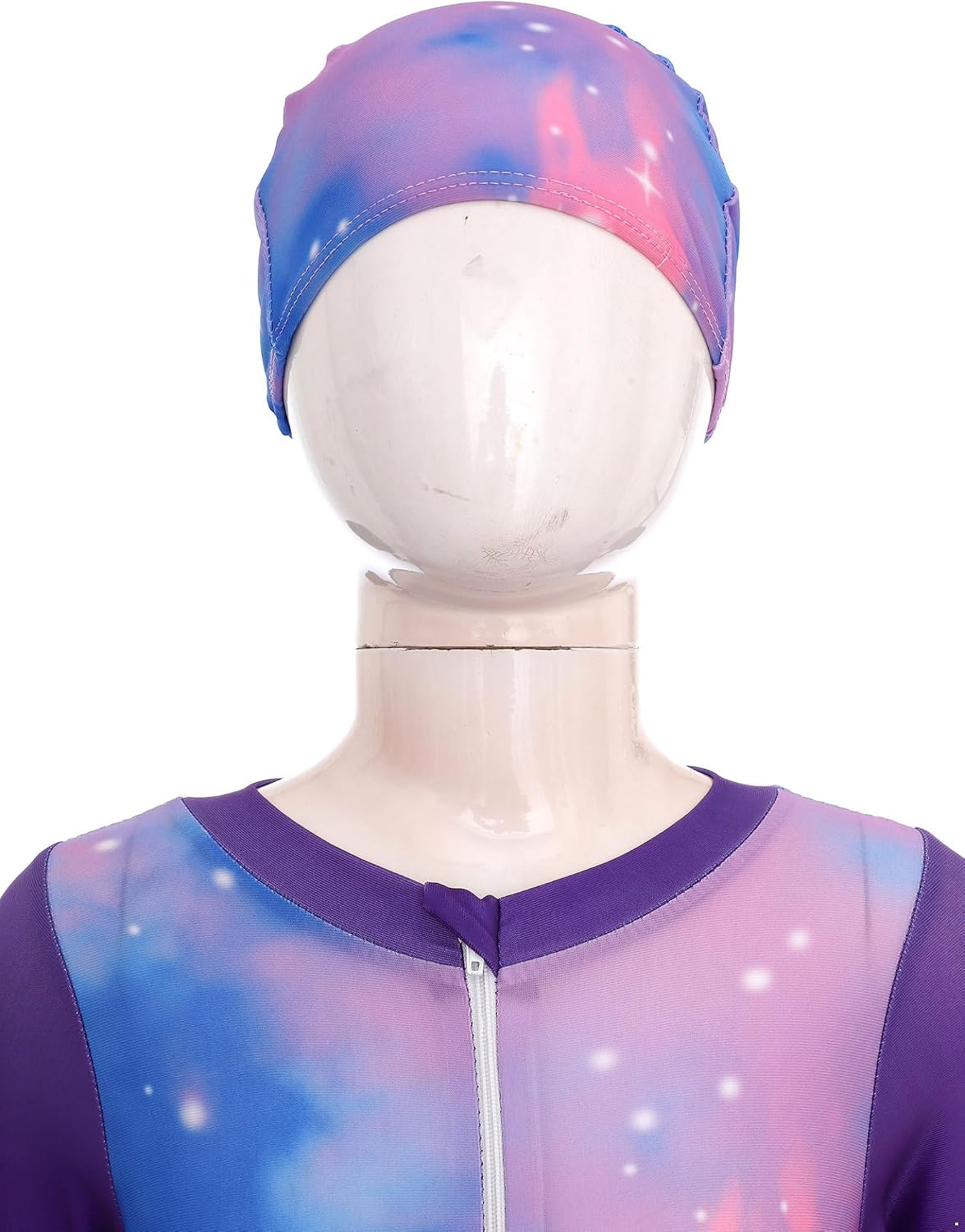 Baby Girls Swimwear Toddler Long Sleeve Zipper One-Piece Rash Guard Swimsuit with Hat Bathing Suit