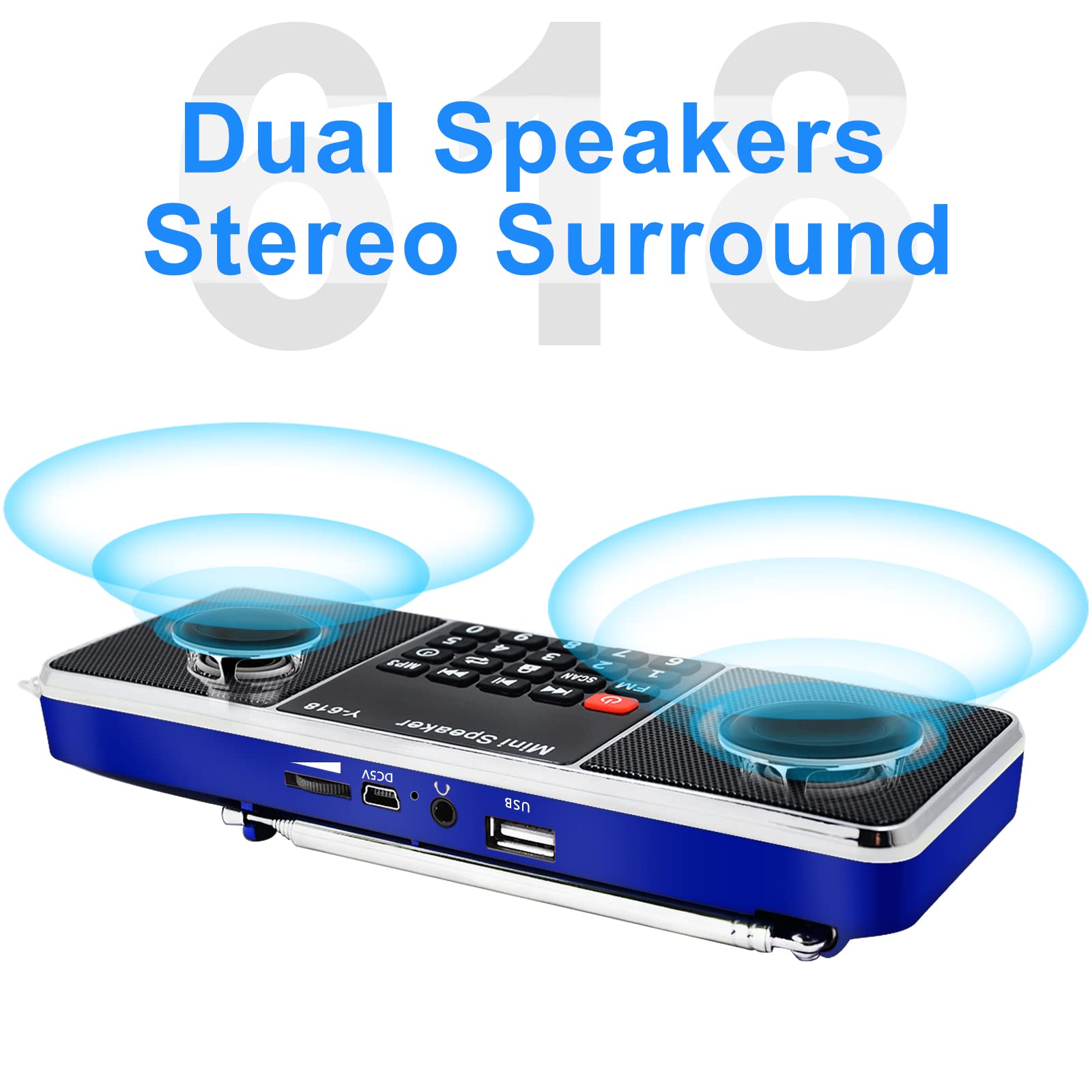 Amazon.com: LEFON Multifunction Digital FM Radio Media Speaker MP3