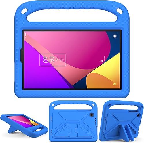 Funda para niños TCL Tab 8 LE (8.0 pulgadas) modelo 9137W EVA mango a prueba de golpes peso ligero cubierta de soporte, azul