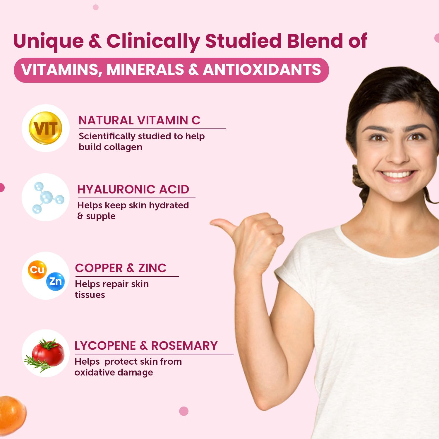 Neuherbs Glow Skin 30 Gummies For Men & Women With Hyaluronic Acid,Vitamins,Lycopene & Rosemary To Support Healthier & Youthful Skin Health,Natural Orange Flavoured,100% Vegetarian,Gelatin Free Neuherbs Glow Skin 30 Gummies For Men & Women With Hyaluronic Acid,Vitamins,Lycopene & Rosemary To Support Healthier & Youthful Skin Health,Natural Orange Flavoured,100% Vegetarian,Gelatin Free