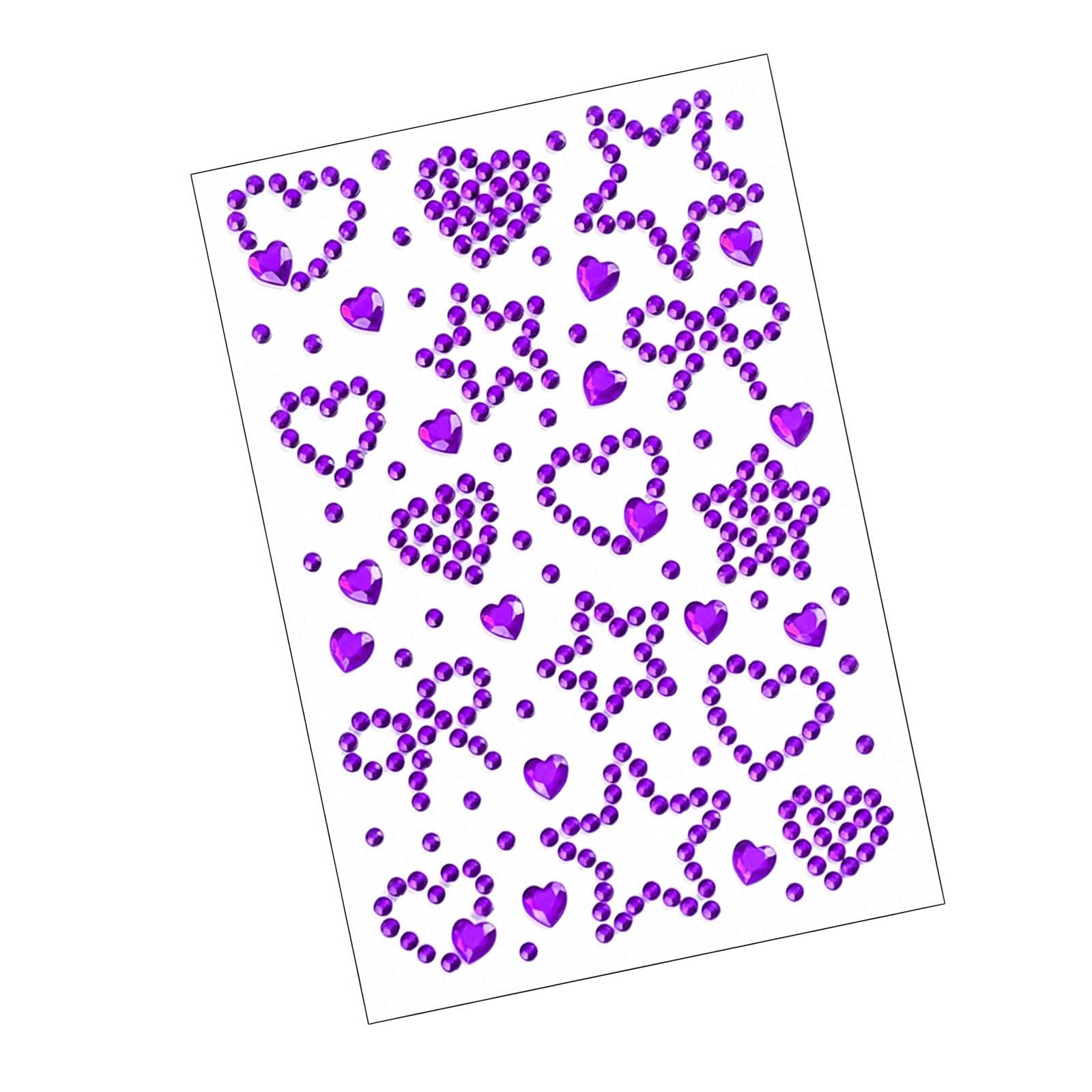1 Sheet Adhesive Rhinestones Sticker for Makeup Festival Jewels Accessory Hair Gemming Sticker for Face Eye Stickers
