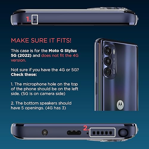 Miniatura 3 de Motorola Funda protectora para Moto G Stylus 5G (2022), ajuste de precisión verde esmeralda, elegantes fundas para teléfono que absorben los golpes